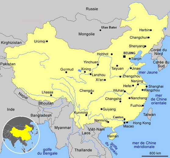CHINE - TIBET : 1er octobre 2007 - 10 décembre 2007